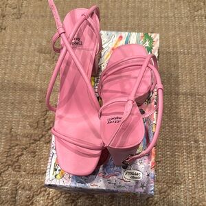 Jeffrey Campbell Pink Strappy Sandals